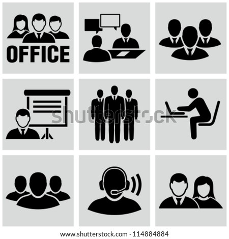 Office People Icons Set.
