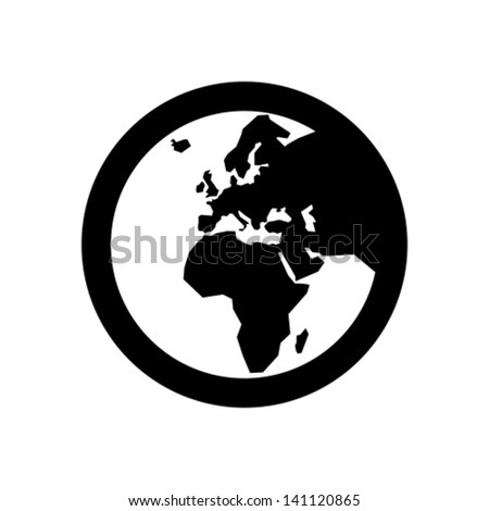 Globe Icon Stock Vector Illustration Shutterstock