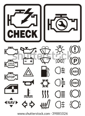 Car Warning Symbols