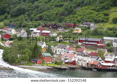 Aurlandsfjord, Aurland, Song og Fjordane, Norway.