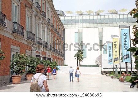 MADRID, SPAIN-JUNE, 27: Hopper painter exhibition at Thyssen Museum of art  on June 27, 2012 in Madrid, Spain.