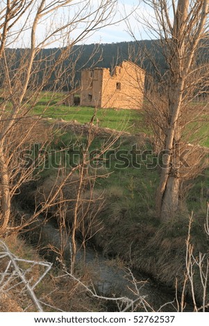 Spring landscape in the Gudar mountains,  Virgen de la Vega, Alcalala de la Selva, Teruel province, Spain