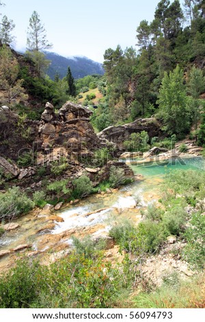 Borosa river source. Sierras de Cazorla and Segura natural park. Jaen province. Spain