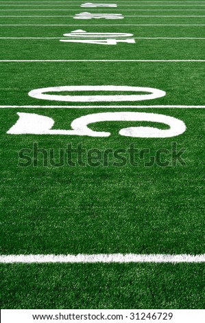 Football Field Lines. American Football Field,