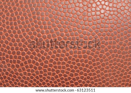 Close-up of an American Football Showing Texture for a Background