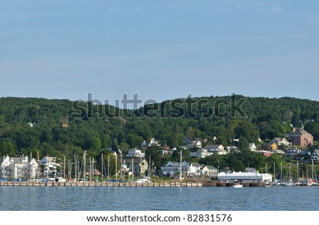 Bayfield, Wisconsin on Lake Superior on a Beautiful Summer Day on Lake Superior
