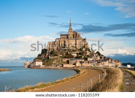 Mont Saint-Michel, Normandy, France. It\'s one of the most visited tourist sites in France.