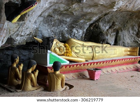 Reclining Buddha ,public area, no need of property release