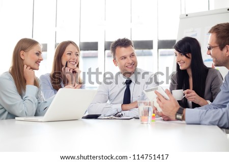 Group of business people working
