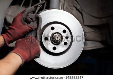 Changing brake pads