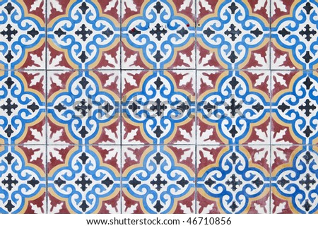 Arabic mosaic as a pattern