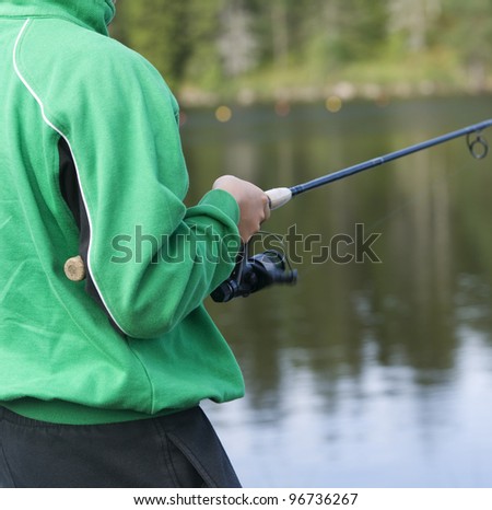Close up of a Fishing man