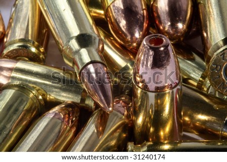 9mm Hollow point & various bullets / artillery