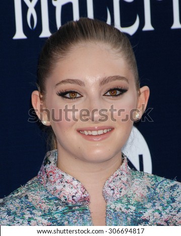 LOS ANGELES - MAY 28:  Willow Shields arrives at the Maleficent WORLD Premiere  on May 28, 2014 in Hollywood, CA