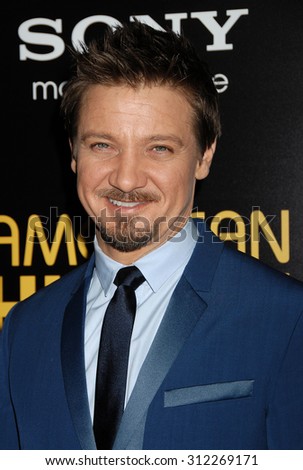 LOS ANGELES - DEC 3:  Jeremy Renner arrives at the American Hustle Special Screening  on December 3, 2013 in Los Angeles, CA