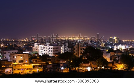 Breath taking view of Nagpur at night.