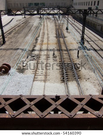 Urban railway tracks