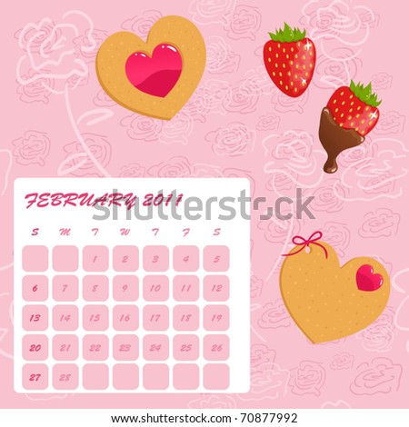 2011 Calendar February Holidays. february 2011 calendar with