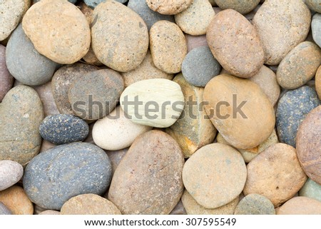 round nature pebbles background