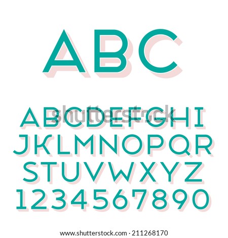 Handmade sans-serif font Regular 3d-extruded type Main glyph and 3D extruded part placed in separate layers of vector file Handmade sans-serif font Regular 3d-extruded type Main glyph and 3D extruded part placed in separate layers of vector file