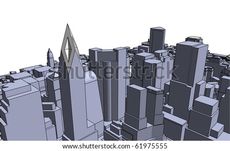 Modern city Free Vector / 4Vector