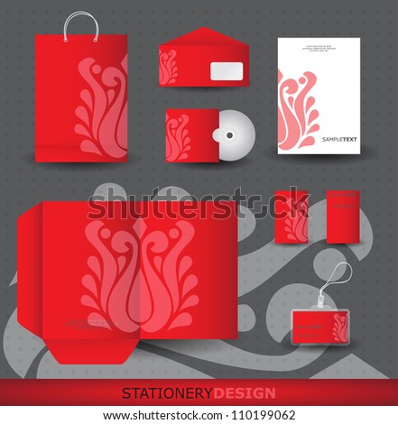 Red Stationery