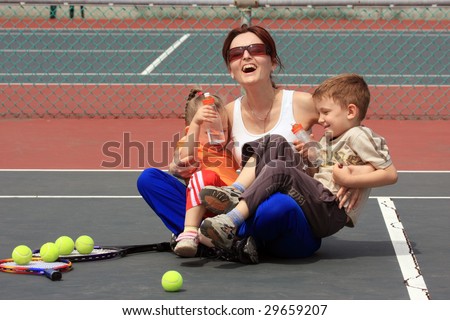 Kids Playing Tennis