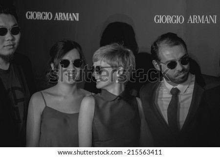 Toronto - September 6, 2014: The Giorgio Armani Films of City Frames Cocktail Party Black Carpet at CN Tower, TIFF 2014.