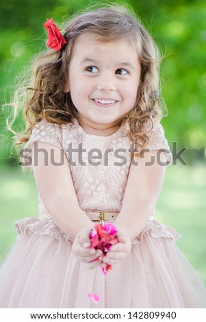 Girl Giving Flower