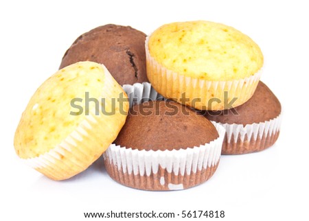 اروع تشكيلة لمحبي الكاب كيك Stock-photo--sweet-muffins-on-white-background-56174818