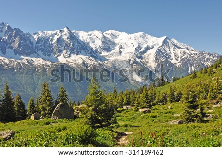 Alps, region of France, Italy, Switzerland / The Alps are the highest and most extensive mountain range system that lies entirely in Europe