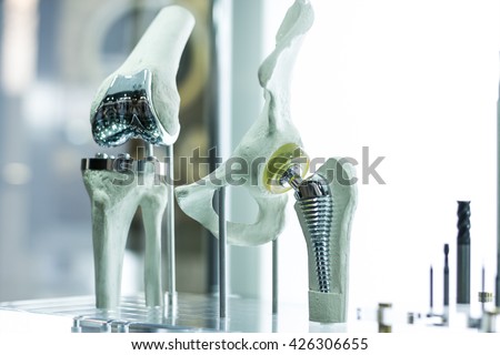 Knee and hip prosthesis