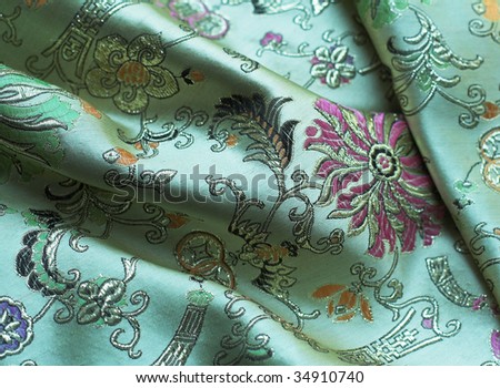 Bright pattern fabric.  Beautiful background.