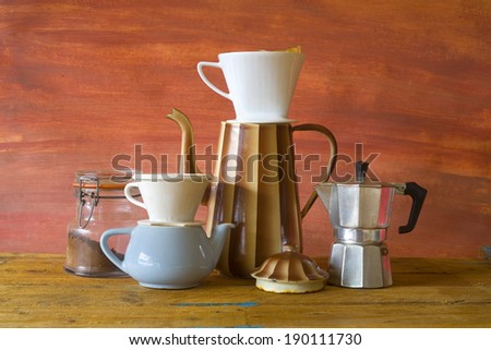 vintage coffee making