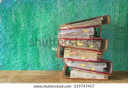 stack of file folders, free copy space