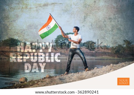 Republic day of india greeting card, india and republic day greeting card, greeting card of indian republic day, 26 january greetings