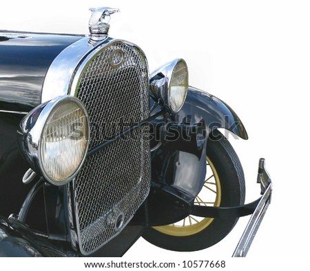 detail of vintage automobile