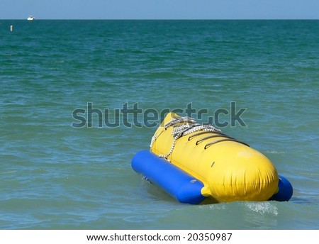water recreation craft floating near shore