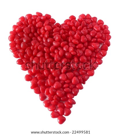 valentine heart shape. Red-Hot Heart Shaped Candies