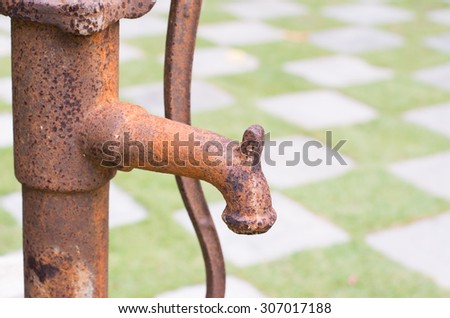 Rusting water pipes