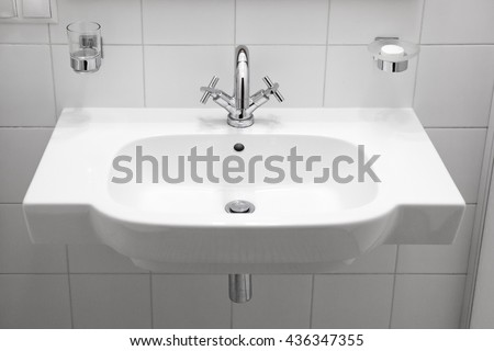 Sink.White Sink.Bathroom Sink.Washstand.Wash-Basin.Basin.Elegant Washbasin.Washbasin Batteries.Bathroom Sink.White Washbasin.Hotel Sink.Hotel Bathroom.Classical Washbasins.