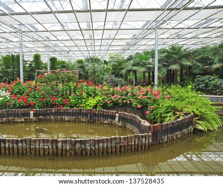 Indoor greenhouse garden