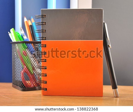 The Notepad to cover and pen