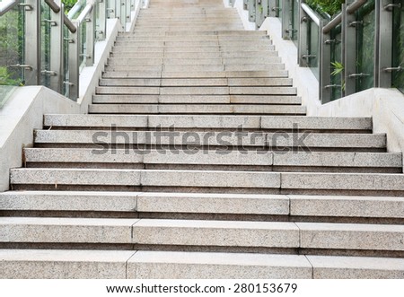Urban outdoor stairs