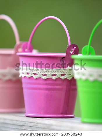 small metal bucket