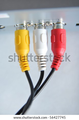 Hook up red white yellow cables