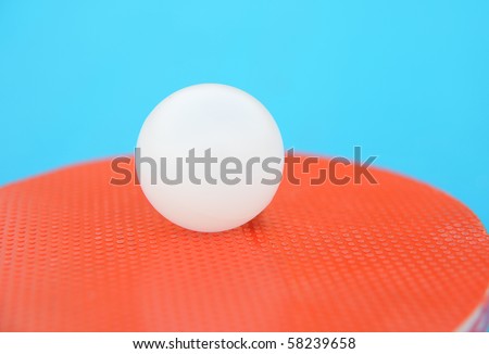 Equipment for table tennis - racket, ball