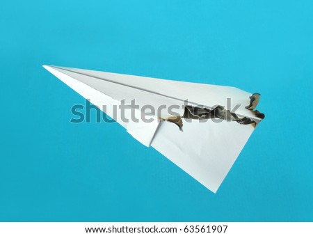Combustion paper airplane
