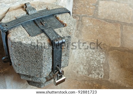 offering box in a church