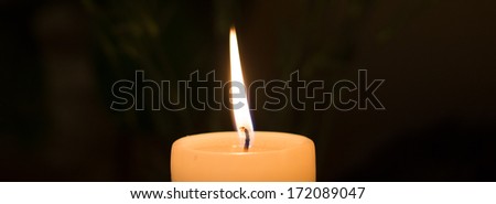 The candle. Burning candle symbolizes warmth, safety, and the memory of those who have gone.